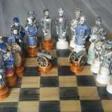 Chess set "Civil war" Porzellan Unterglasurmalerei 2019 - Foto 1