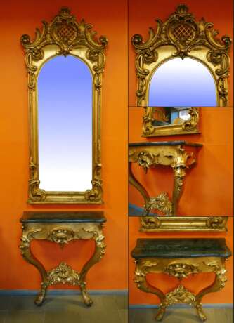 “ Wall mirror Rococo 18 in” - photo 1