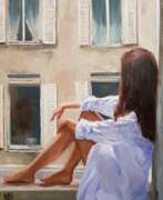Marina Lagutina (b. 1968). Девушка у окна