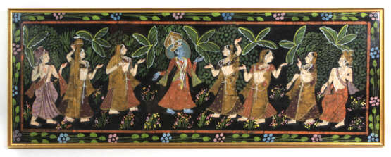 Indische Seidenmalerei - фото 1