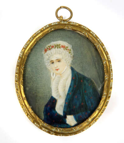 Portrait Miniatur um 1810 - Foto 1