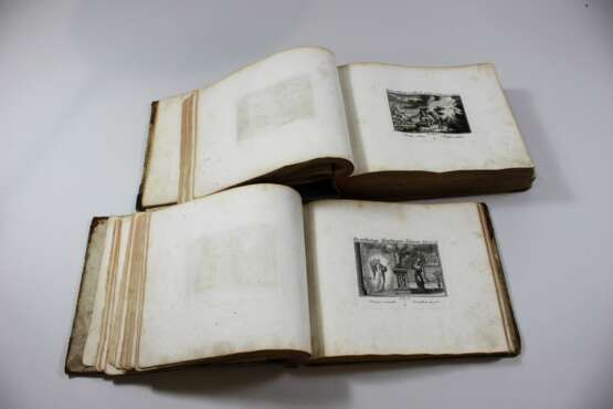 Bildliche Darstellung des Alten und Neuen Testaments in zwei Büchern mit kleinen Kupferstichen - photo 2