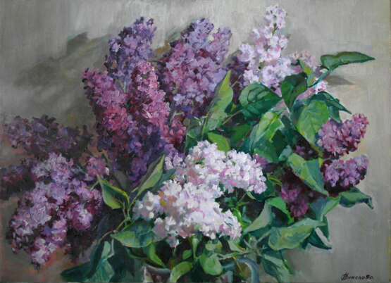 “Clusters of fragrant” Canvas Oil paint Impressionist Still life 2019 - photo 2