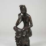 Bronzefigur eines nachdenklichen Bodhisattva - photo 1