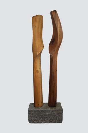 Moderne abstrakte Holzskulptur - Foto 1