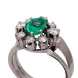 Ring mit Smaragd ca. 0,78 ct, - Foto 5