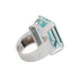 Ring mit Aqaumarin ca. 38 ct, - Foto 3