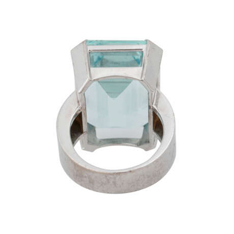 Ring mit Aqaumarin ca. 38 ct, - Foto 4