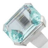 Ring mit Aqaumarin ca. 38 ct, - Foto 5