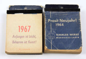 2 Kalender Temmler- Werke 1964/67