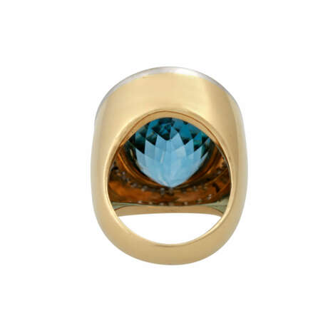 Massiver Ring mit Blautopas ca. 30 ct - photo 4