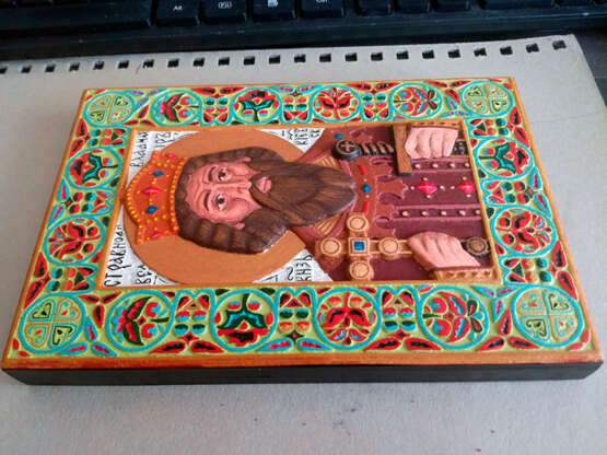 Icon “Icon of Holy Prince Vladimir | Icon Saint Prince Vladimir”, Wood, Wood carving, Historicism, Mythological painting, Ukraine, 2019 - photo 3