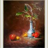 “Still life with apples and pitcher.” Canvas Oil paint Realist Still life 2017 - photo 2