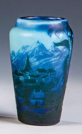 Vase mit Hochgebirgsdorf - Foto 1