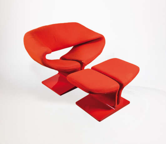 Ribbon Chair mit Fußhocker - photo 1