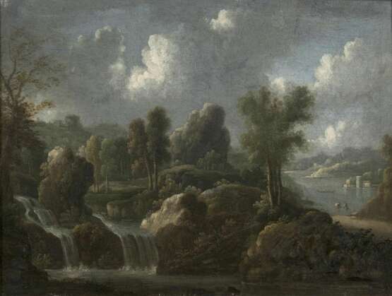 Peter von Bemmel. Arkadische Landschaft mit Wasserfall - Foto 1