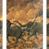 Werner Peiner. Triptychon: Laufende Elefanten - фото 1