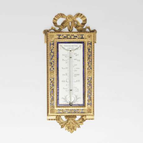 Eugene Hazart. Seltenes Napoléon III. Thermometer - Foto 1