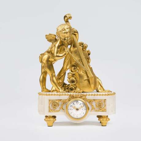 Napoléon III. Pendule 'Musizierender Putto' - Foto 1