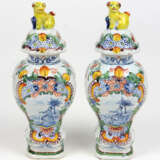 Fayence Vasenpaar um 1780/1800 - photo 1