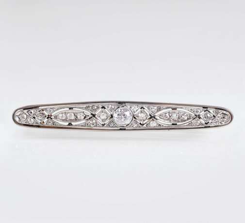 Jugendstil Diamant-Brosche - photo 1