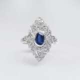 Diamant-Saphir-Ring in Jugendstil-Manier - photo 1