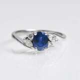 Zierlicher Saphir-Diamant-Ring - photo 1