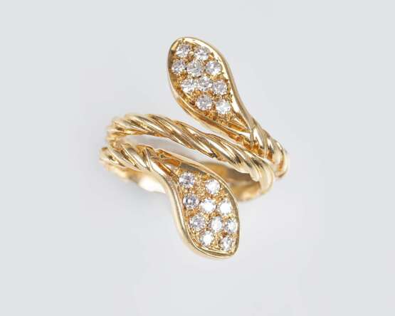 Diamant-Ring 'Schlange' - Foto 1