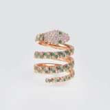 Smaragd-Brillant-Ring 'Schlange' - Foto 1