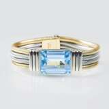 Vintage Gold-Armband mit feinem Aquamarin - photo 1