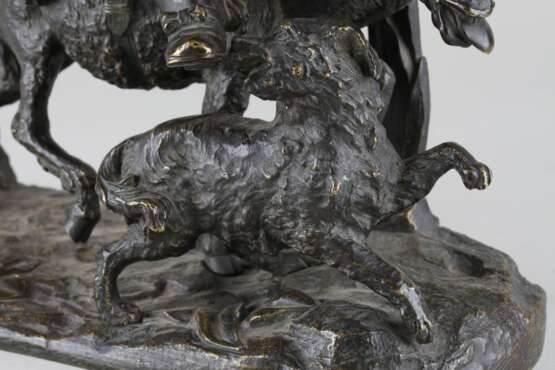 “The sculpture the Drunkard riding a donkey” Европа Bronze Molding Everyday life 19 век - photo 3