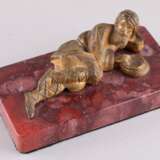 Пресс-папье Лежащий мужик Bronze Guss Moderne Kunst Russland конец 19 века - Foto 1