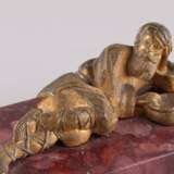 Пресс-папье Лежащий мужик Bronze Guss Moderne Kunst Russland конец 19 века - Foto 3