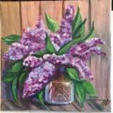 “Lilac” Canvas Oil paint Surrealism Still life 2020 - photo 1