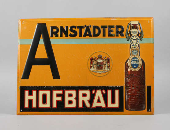 Werbeschild Arnstädter Hofbräu - photo 1