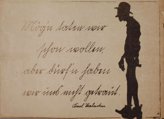 Spruch Karl Valentin - photo 1