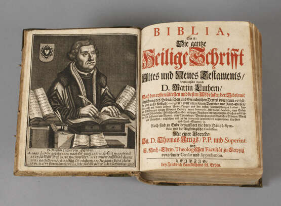 Reich illustrierte Bibel 1708 - Foto 1