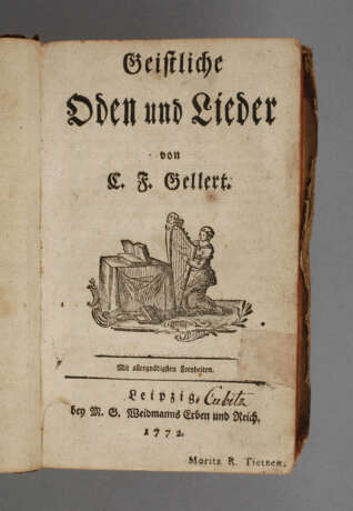 Geistliche Oden und Lieder von C. F. Gellert - photo 1