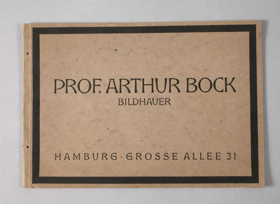 Musterheft Grabmäler von Prof. Arthur Bock - photo 1