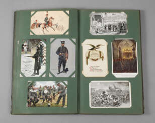 Postkartenalbum Militär