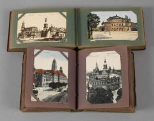 Paar Ansichtskartenalben Dresden
