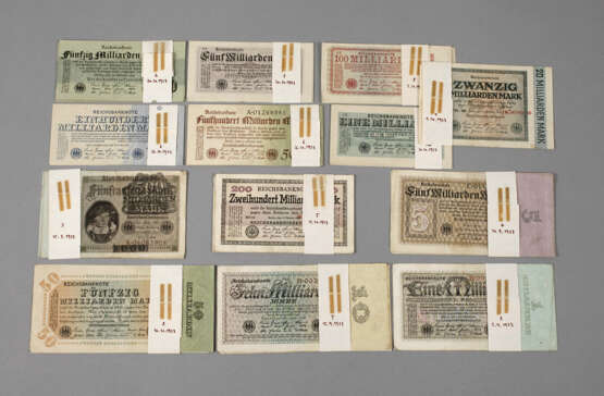 Konvolut Reichsbanknoten - Foto 1