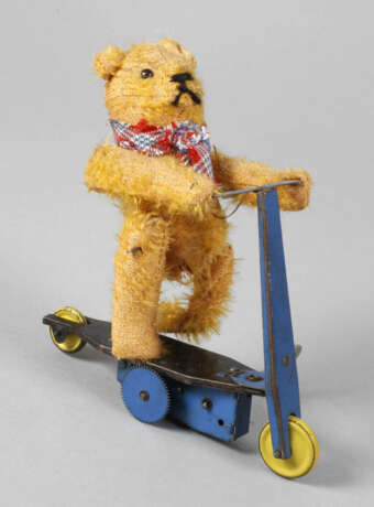 Fewo Teddybär auf Blechroller - photo 1