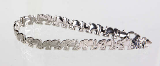 Armband mit Elefanten - Silber - Foto 1