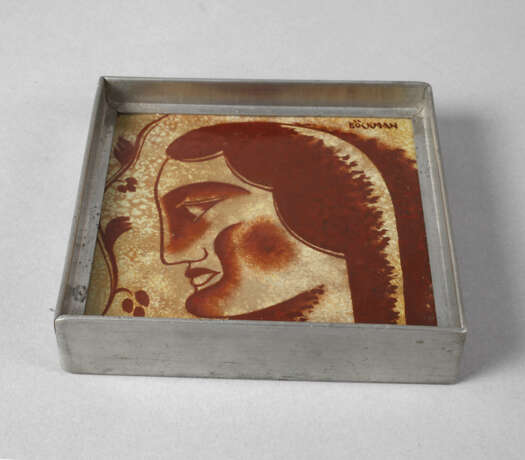 Edgar Böckman Keramikplatte in Metallfassung - Foto 1