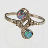 Jugendstil Opal Ring - Weissgold 585 - фото 1