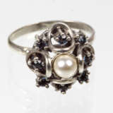 Art Deco Ring mit Perle - Foto 1