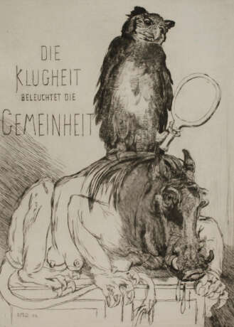 Prof. Ernst Moritz Geyger, "Die Klugheit …" - photo 1
