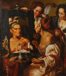 nach Bernardo Strozzi "Alte Kokette"