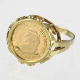 Ring mit Goldmedaille - Gelbgold 585 - Foto 1